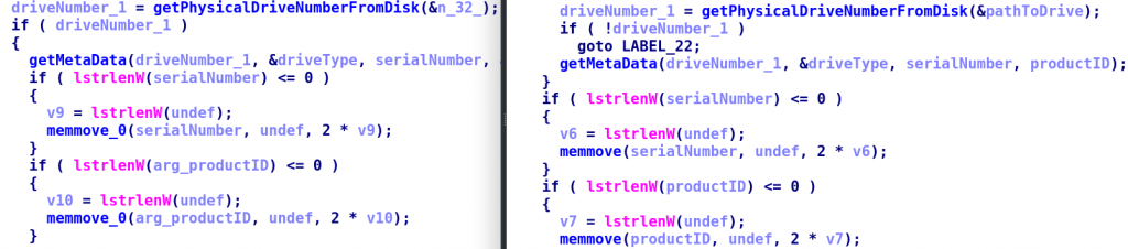 Assignment of the 'undef' string in BugDrop and CloudWizard in the samples above