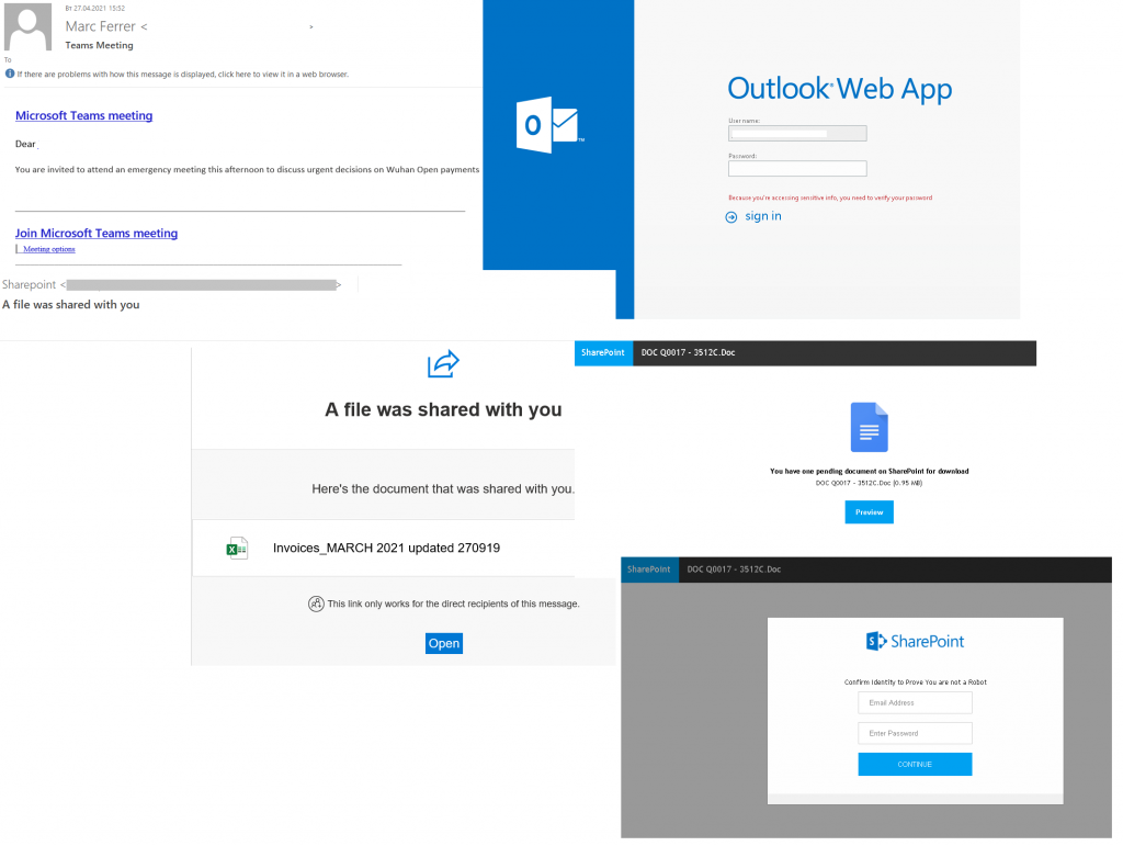 Spam and phishing in Q2 2021: scam emails supposedly from Microsoft services and fake login pages